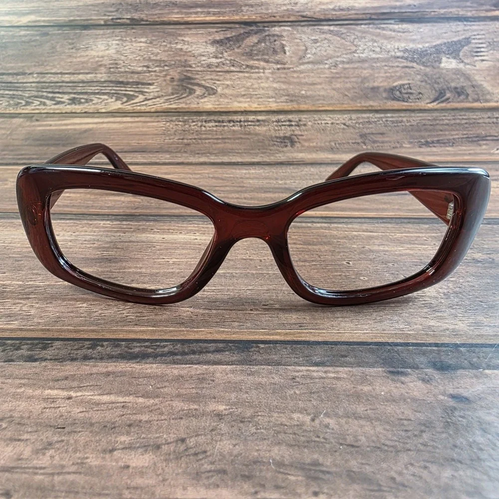 Ray Ban Sunglasses Burgundy Rectangular Italy RB4122 735/8G 3N ‎ FRAMES ONLY